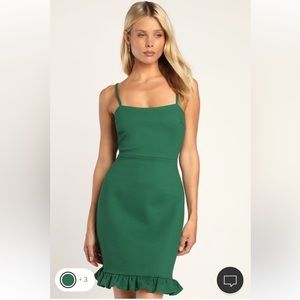 Lulus Green Dress NEW